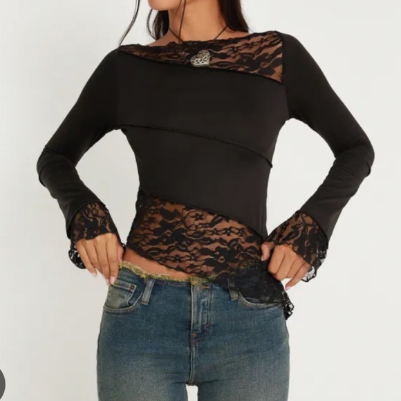 Motel Rocks Tops - Motel rocks caelyn longsleeve top